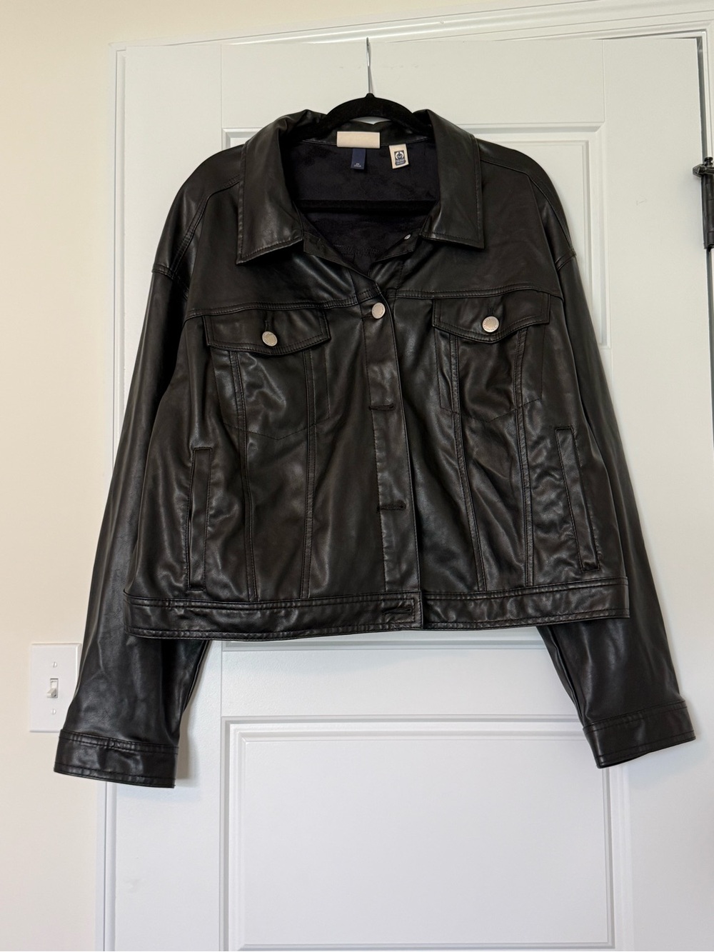 Plus Size Universal Thread Faux Leather Jacket